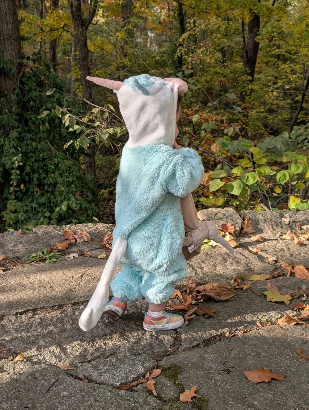 🦄 Coco Village Plush Mint Unicorn One-Piece Halloween Costume (2t)